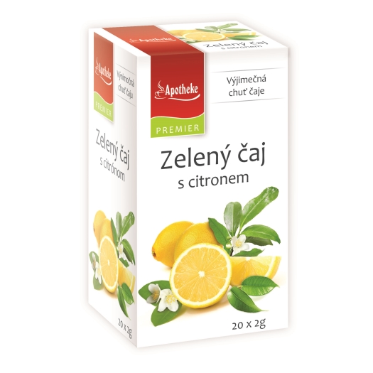 Zelený čaj s citrónom 20 sáčkov