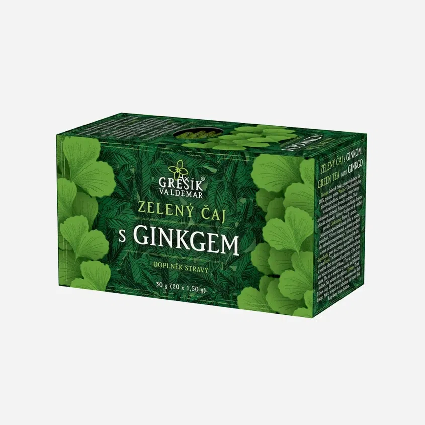 Zelený čaj s ginkgem 20 sáčků