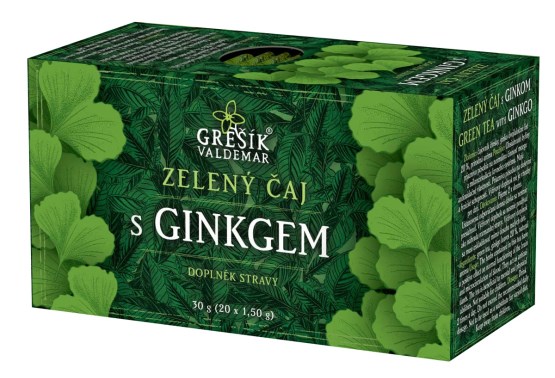 Zelený čaj s ginkgom 20 sáčkov
