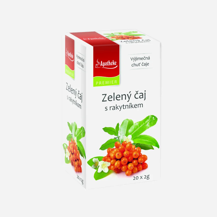 Zelený čaj s rakytníkom 20 x 2 g