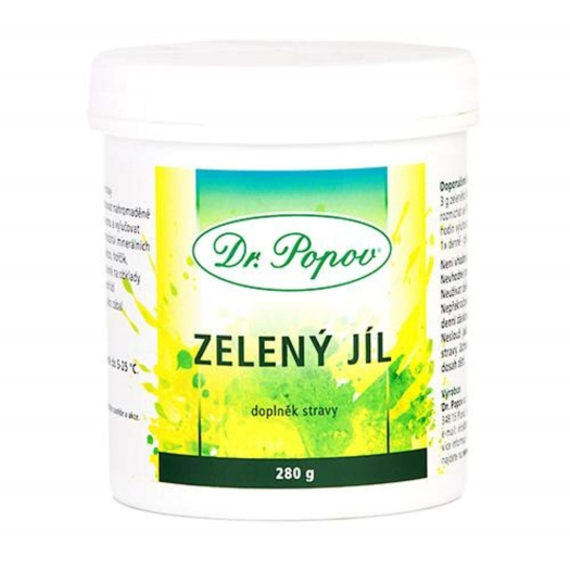 Zelený jíl prášek