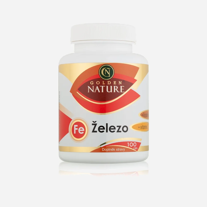 Železo+Vitamin C+Kys. listová 100 tablet