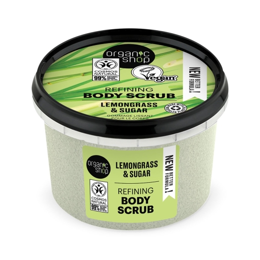 Zjemňující tělový peeling Citronová tráva a cukr