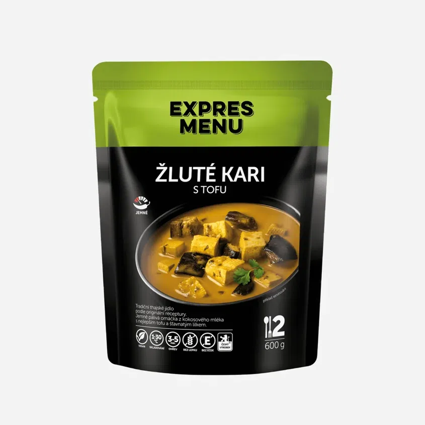 Žluté kari s tofu