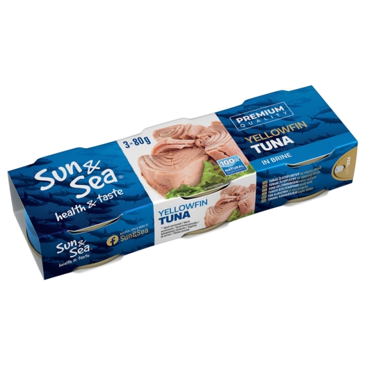Žlutoploutvý tuňák ve vlastní šťávě 3 x 80 g
